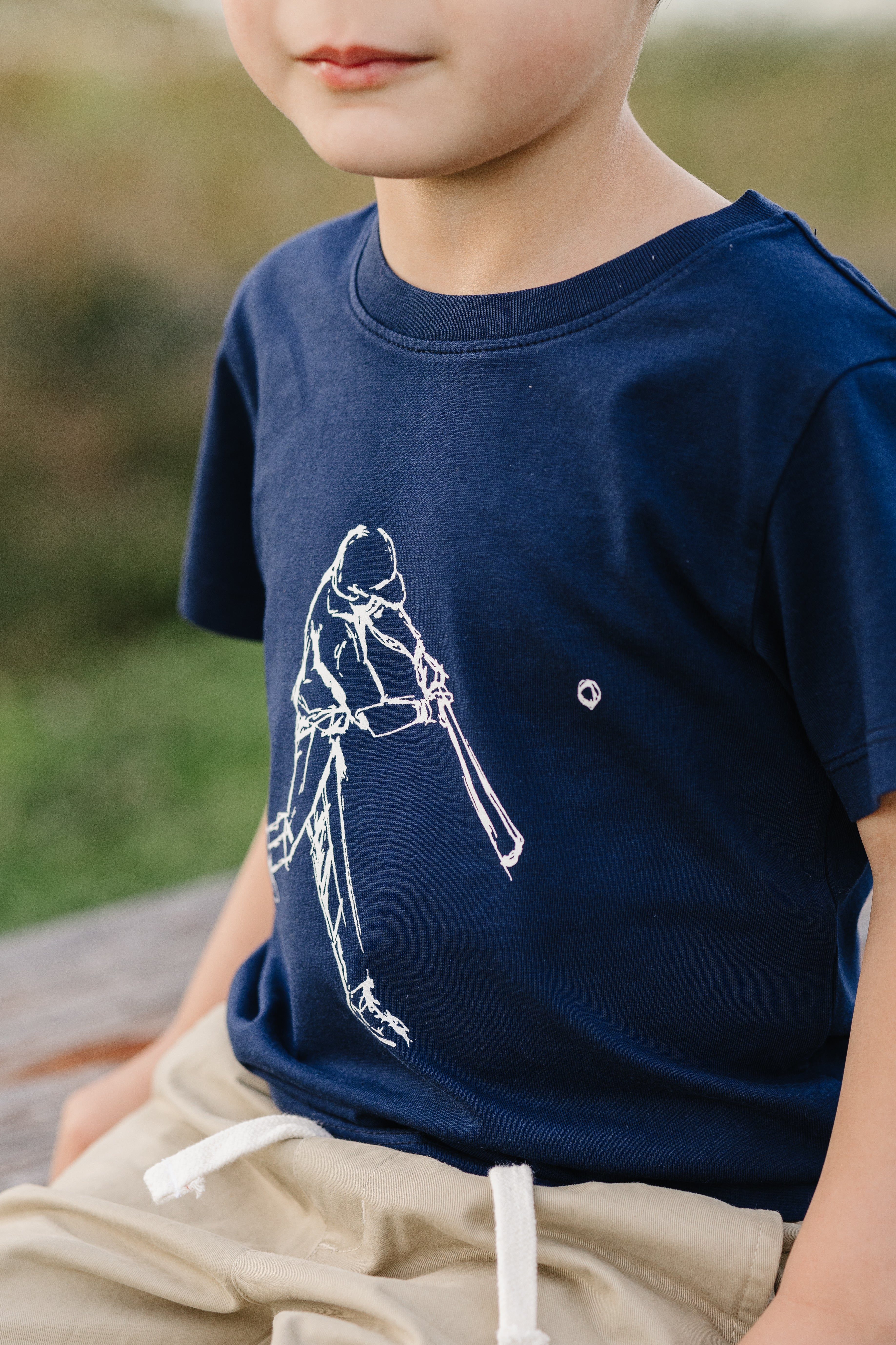 Monterey Organic Baseball Tee For Boys and Toddlers