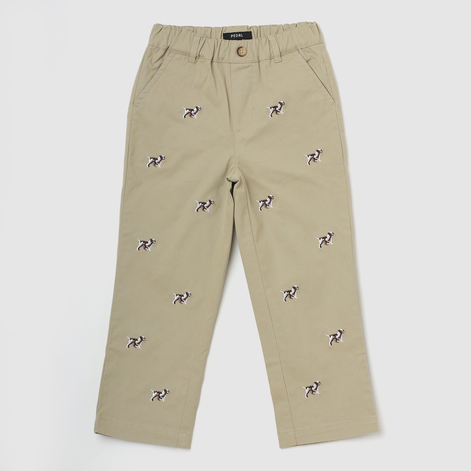 Newport Embroidered Dog Chino Pant