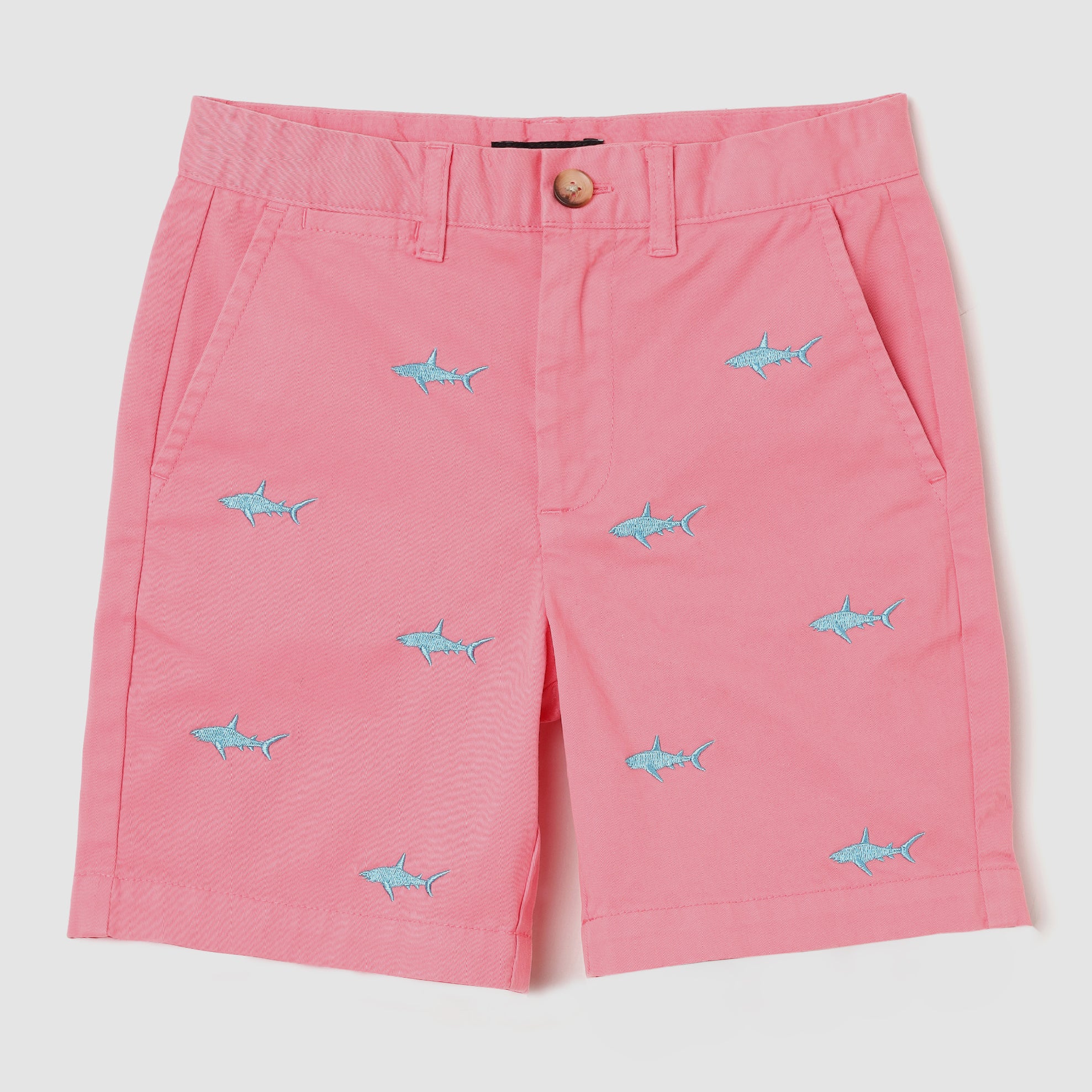 Coopers Embroidered Shark Chino Shorts