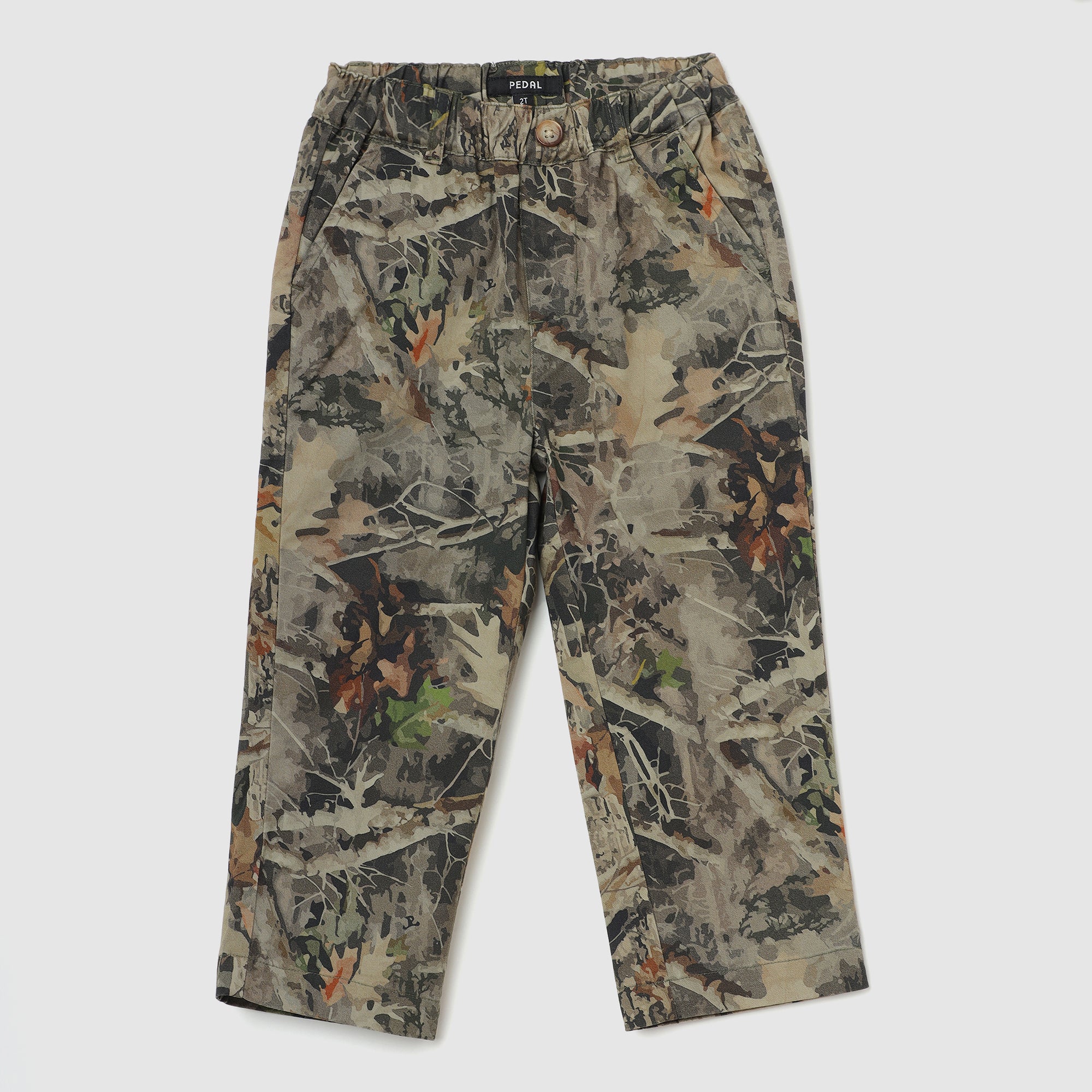 Boys & Toddler Berkshire Camo Pants – Comfortable, Elastic Waist, Faux Fly Durable, Adjustable Fit for Toddlers