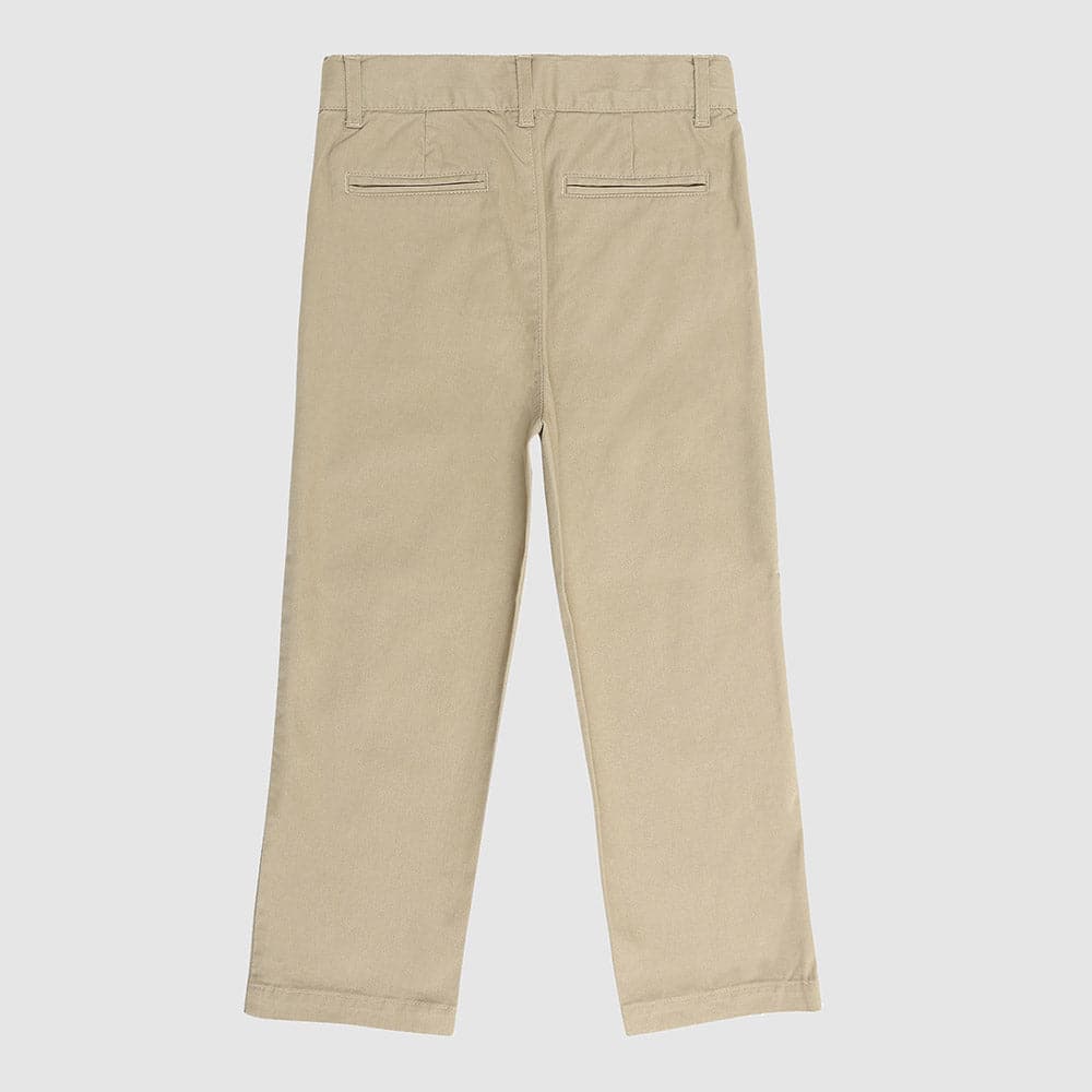 Boys & Toddler Berkshire Chino Pants Khaki Back – Comfortable, Stylish, Adjustable Fit for School, Events & Play