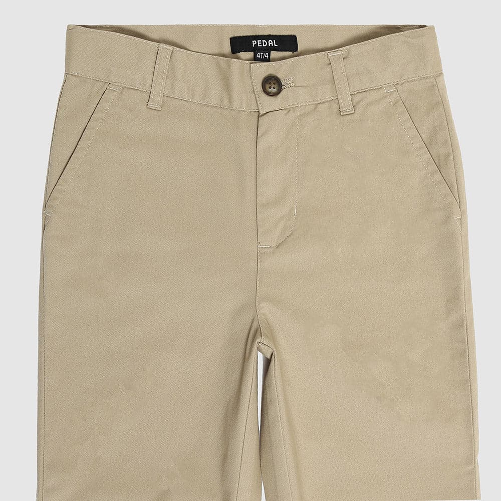 Boys & Toddler Berkshire Chino Pants Khaki Detail– Comfortable, Stylish, Adjustable Fit for School, Events & Play