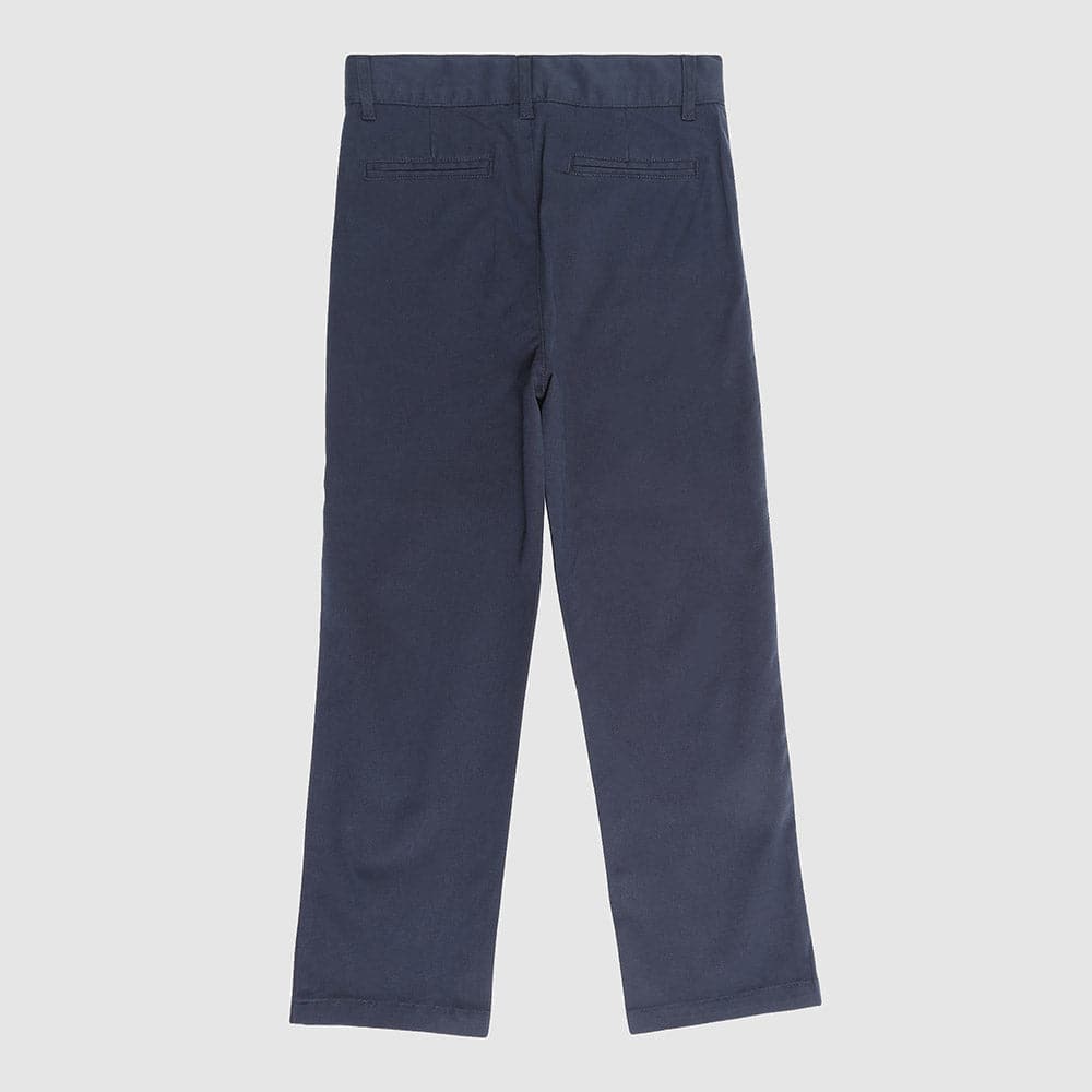 Boys & Toddler Berkshire Chino Pants Navy Back – Comfortable, Stylish, Adjustable Fit for School, Events & Play