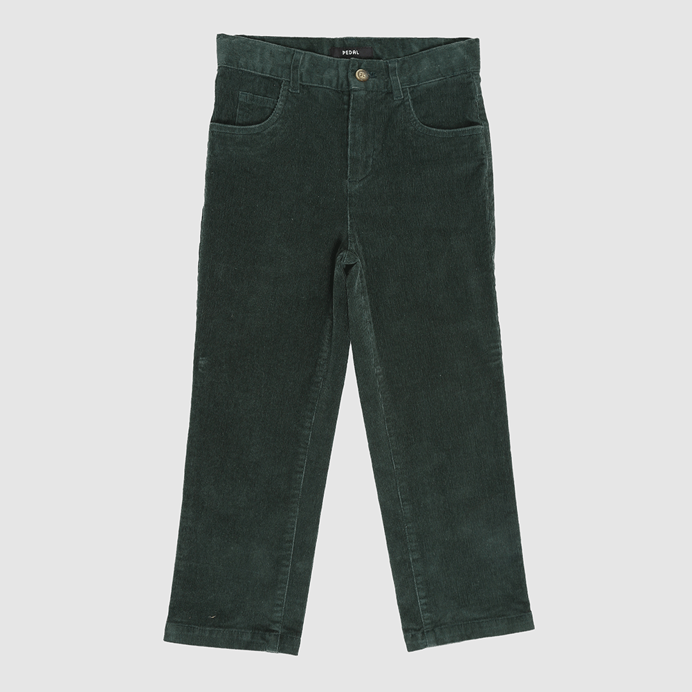 Boys & Toddler Cape Cod Corduroy Pants Hunter Front– Tailored Fit, Adjustable Waist, Soft Stretch Cotton for School & Play