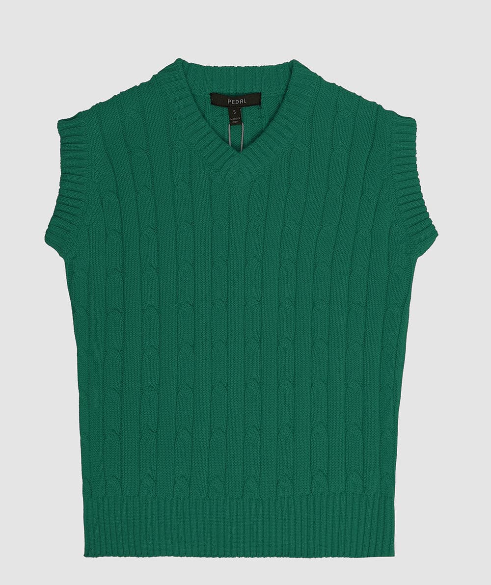 Darby Cable Knit Vest