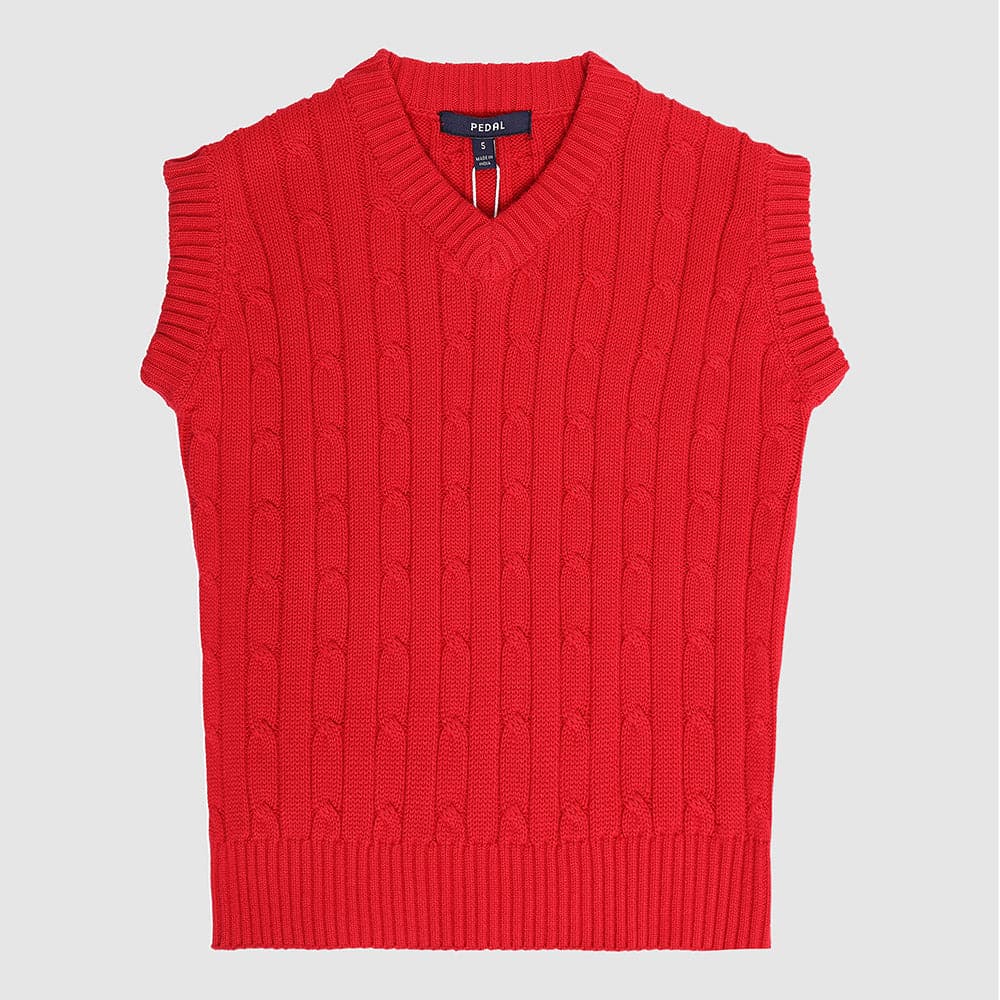 Darby Cable Knit Vest