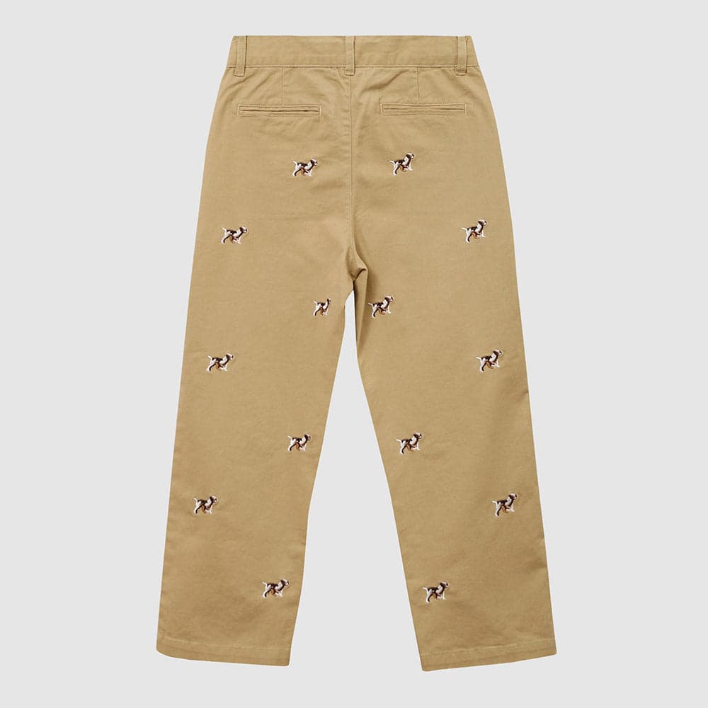 Newport Embroidered Dog Chino Pant