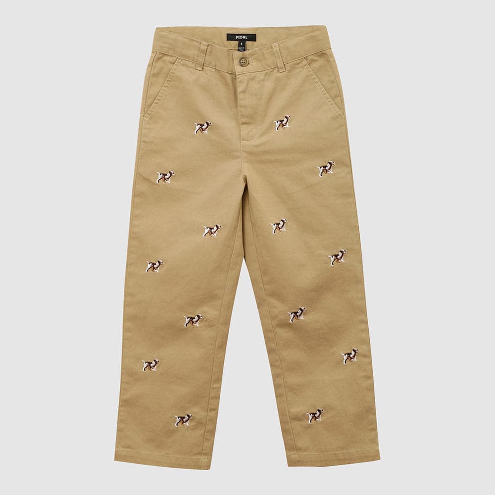 Newport Embroidered Dog Chino Pant
