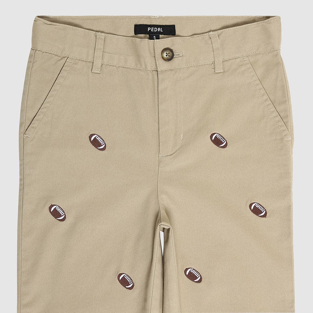 Newport Embroidered Football Chino Pant