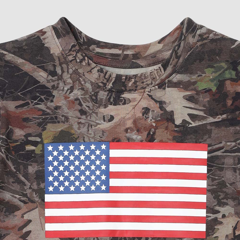 Monterey Organic Camo Flag Tee