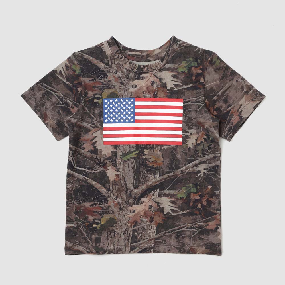 Monterey Organic Camo Flag Tee