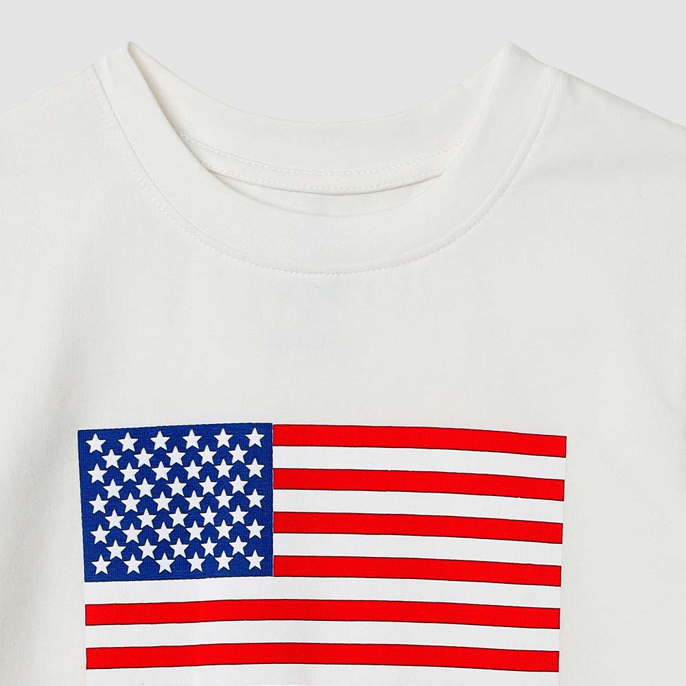 Monterey Organic Flag Tee For Boys & Toddlers