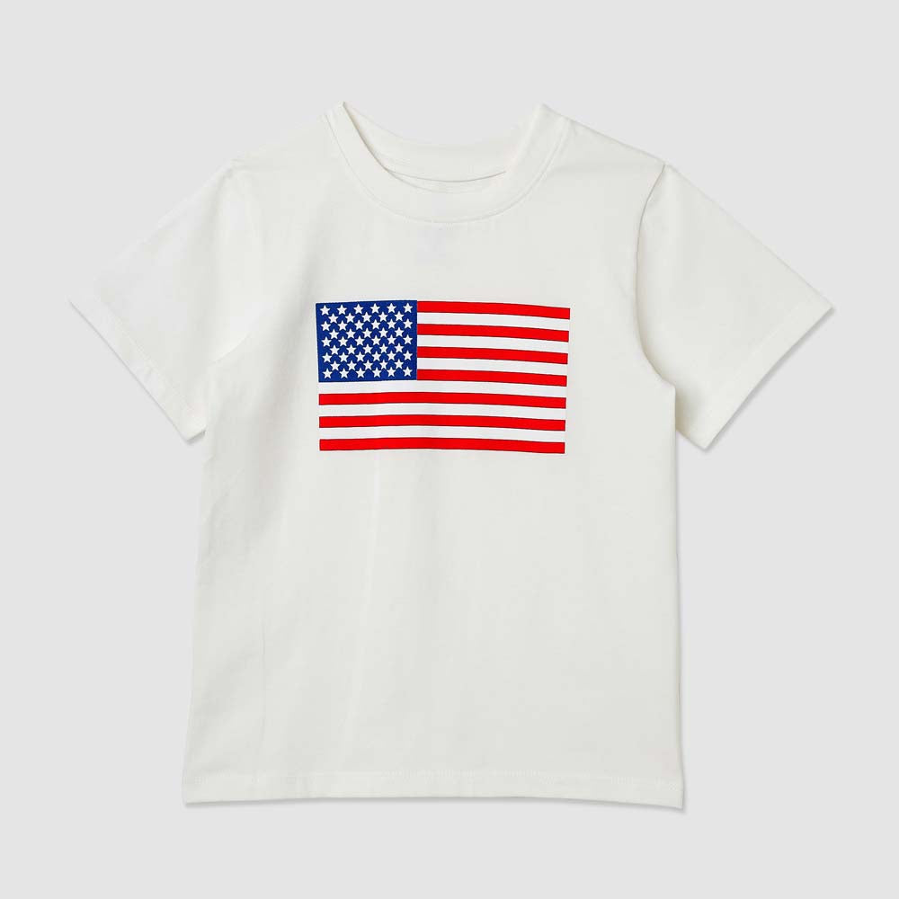 Monterey Organic Flag Tee For Boys & Toddlers