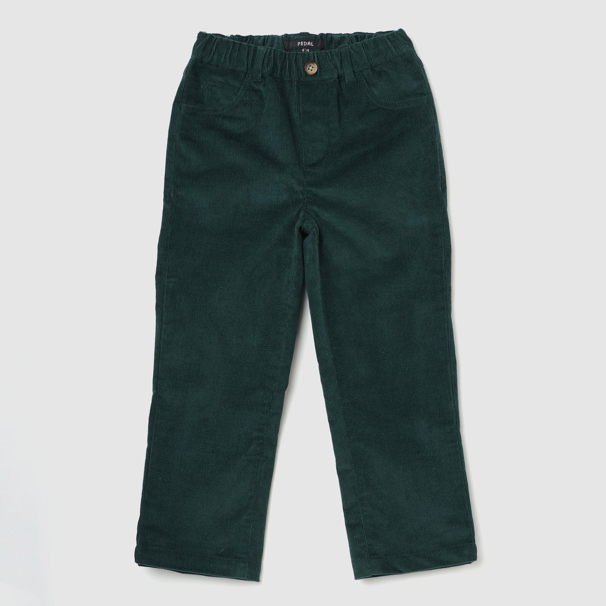 Toddler Cape Cod Corduroy Pants Hunter– Tailored Fit, Adjustable Waist, Soft Stretch Cotton for School & Play