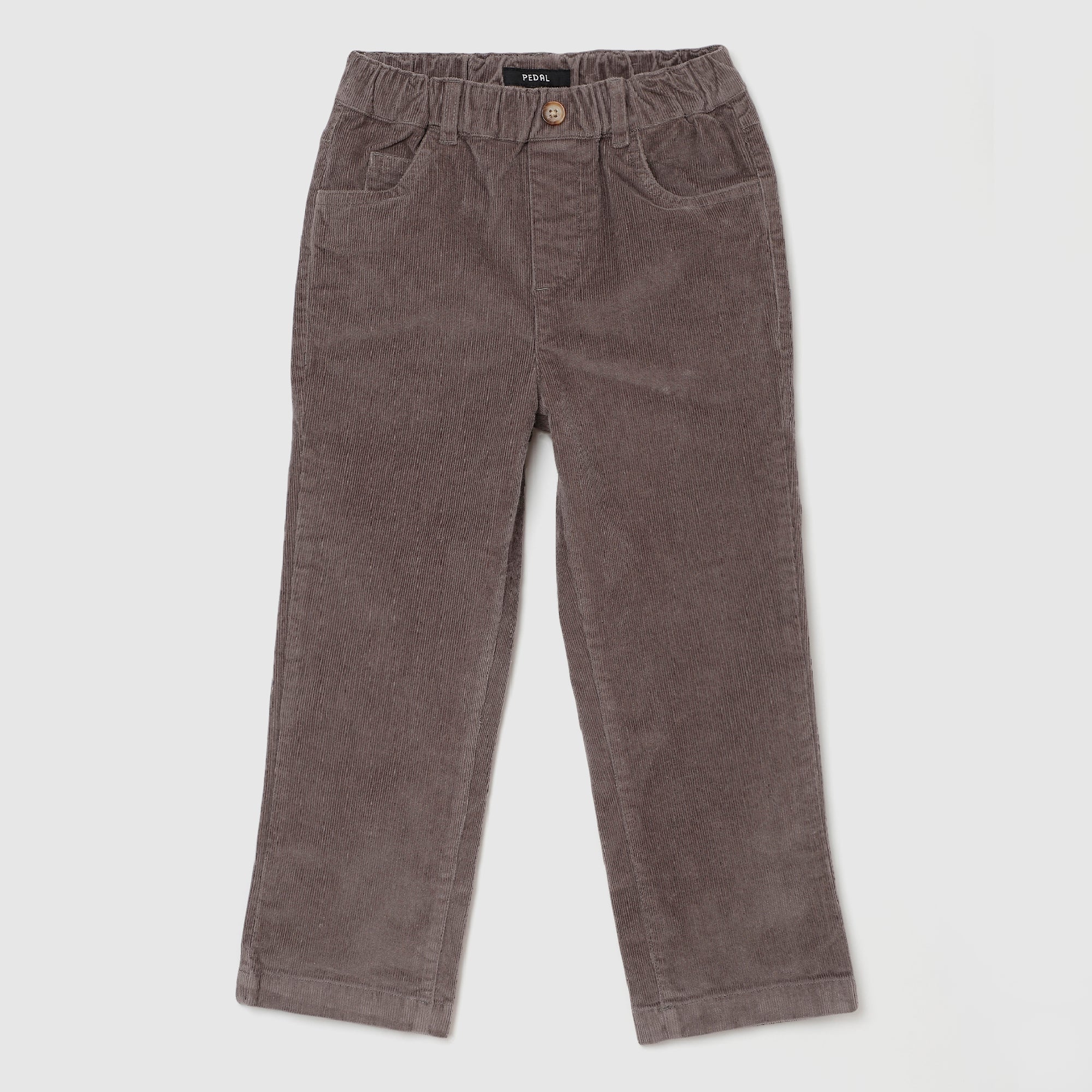 Toddler Cape Cod Corduroy Pants Taupe– Tailored Fit, Adjustable Waist, Soft Stretch Cotton for School & Play
