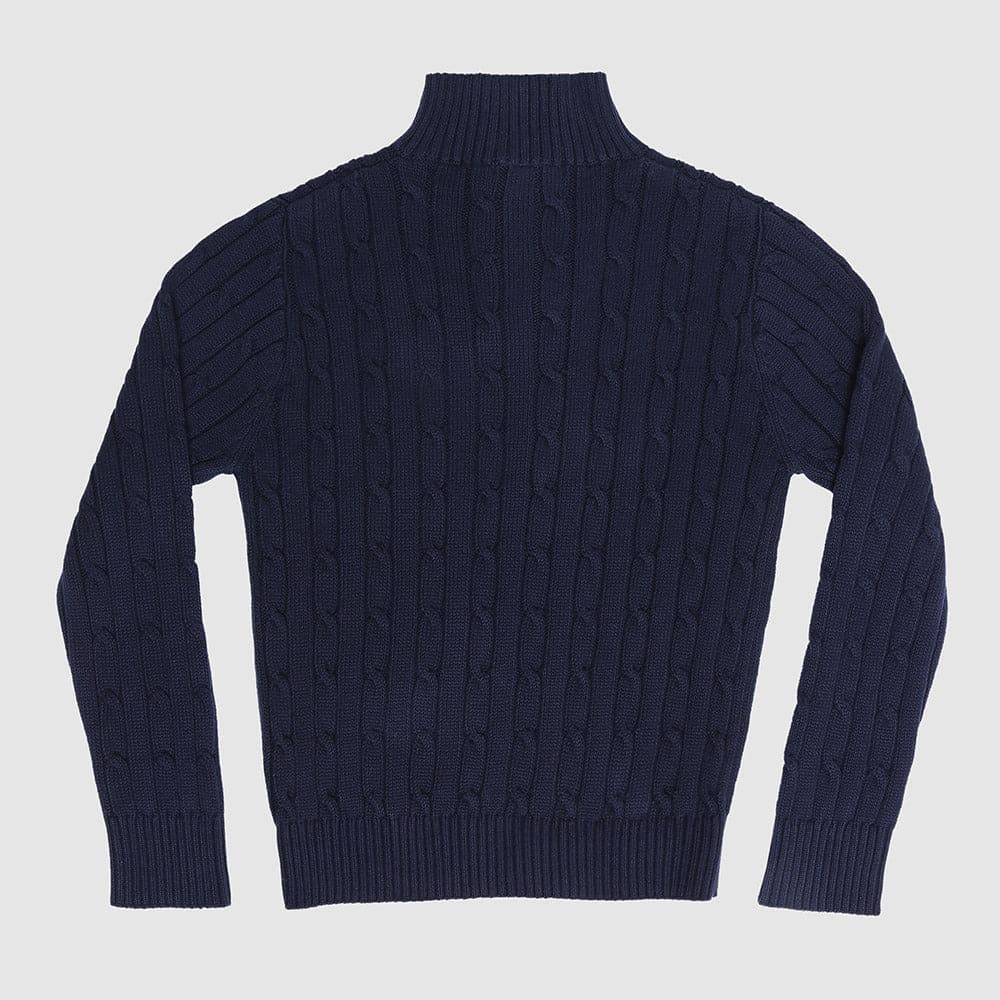 Truckee 1/4 Zip Cable Sweater