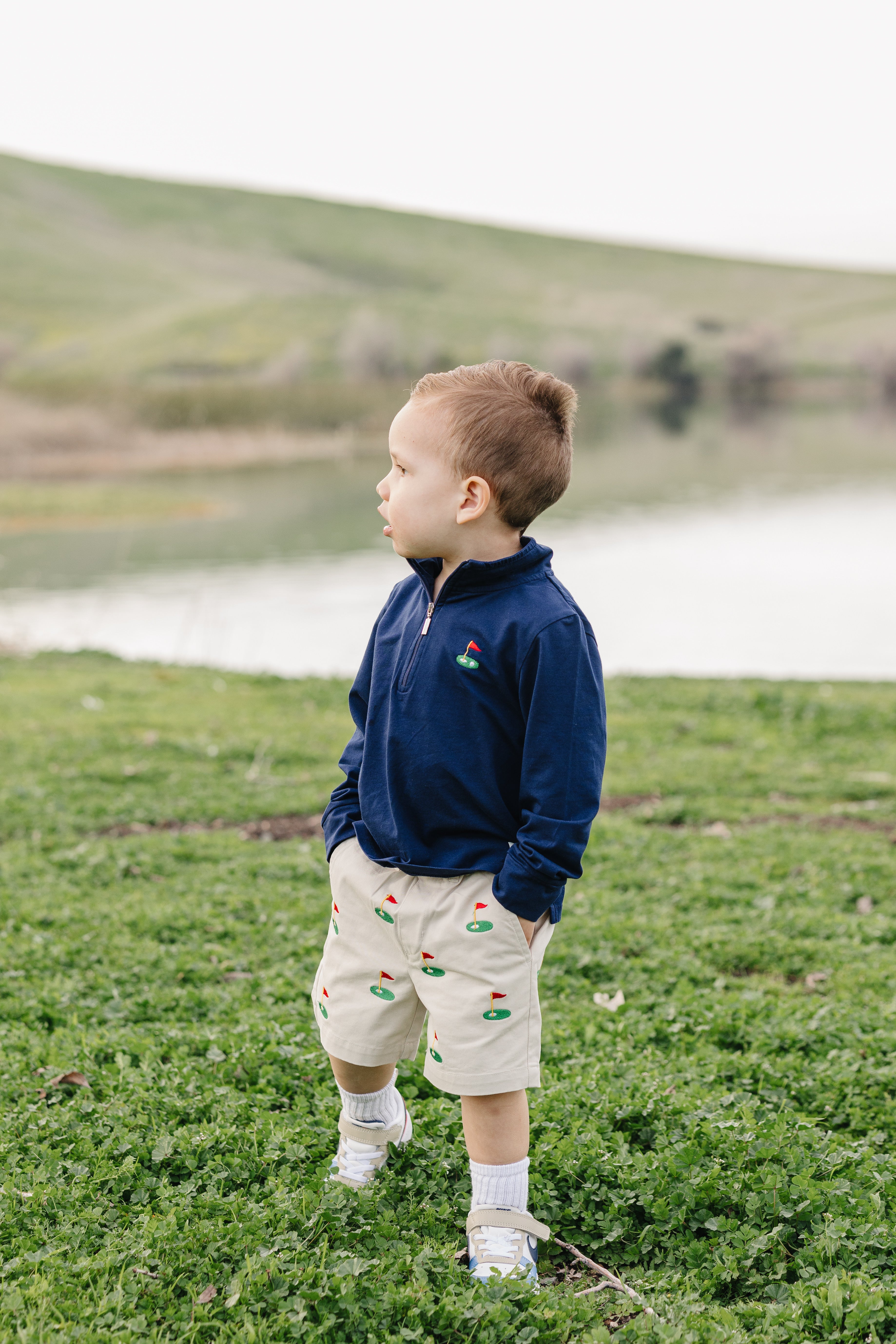 Oakmont Embroidered Golf Chino Shorts