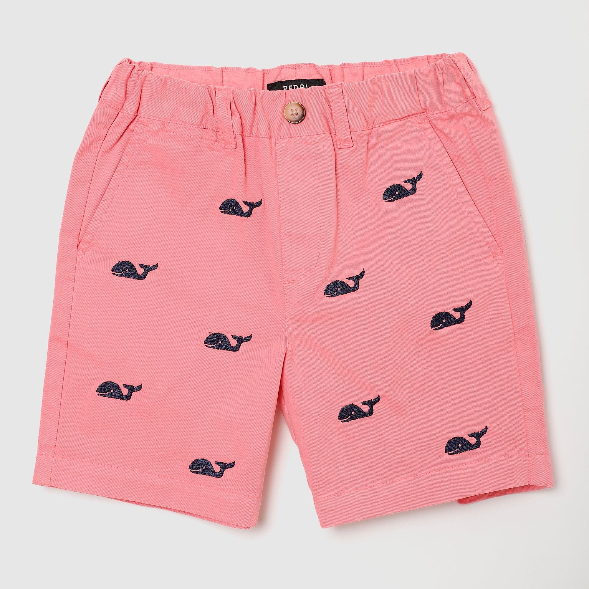 Coopers Embroidered Whale Chino Toddler Shorts