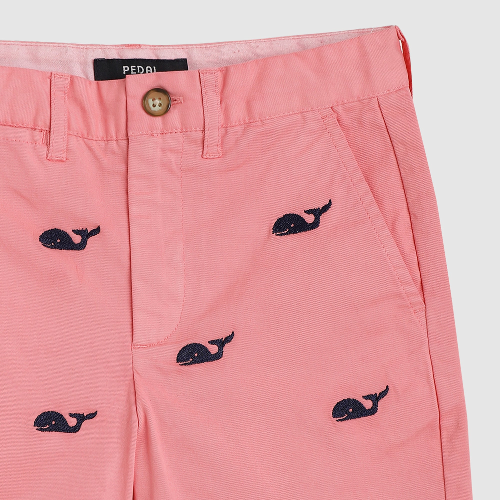 Coopers Embroidered Whale Chino Shorts