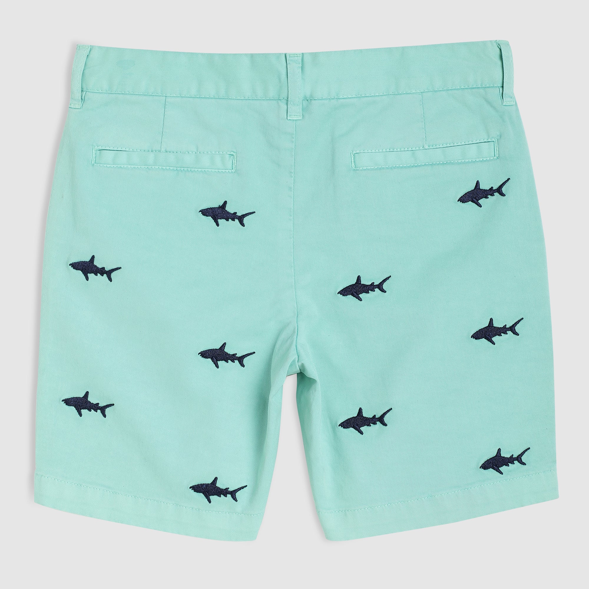 Coopers Embroidered Shark Chino Shorts