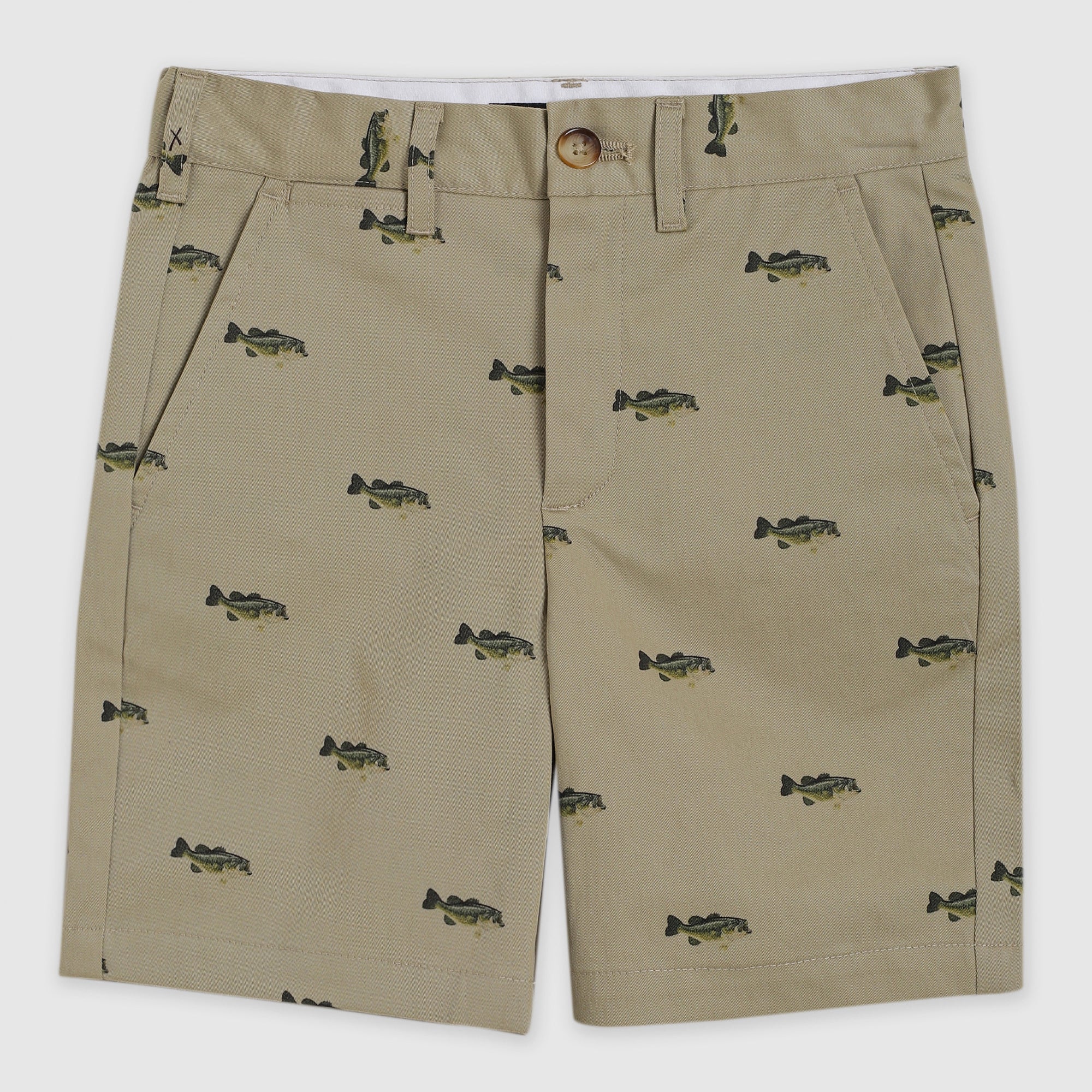 Reid Printed Fish Chino Shorts