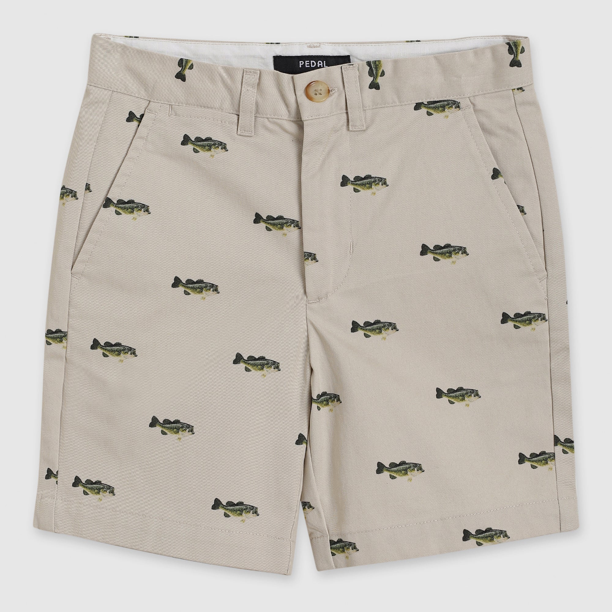 Reid Printed Fish Chino Shorts