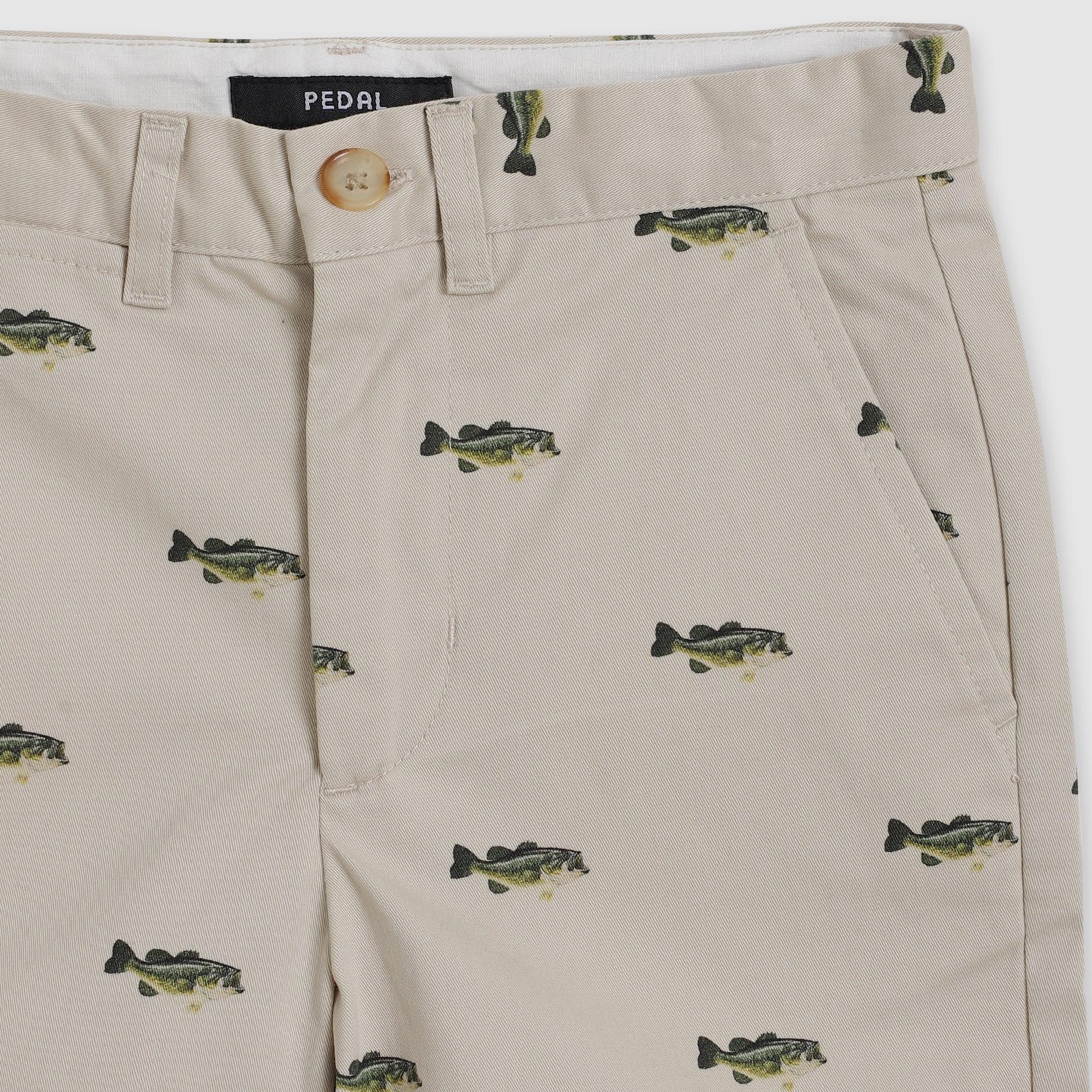 Reid Printed Fish Chino Shorts