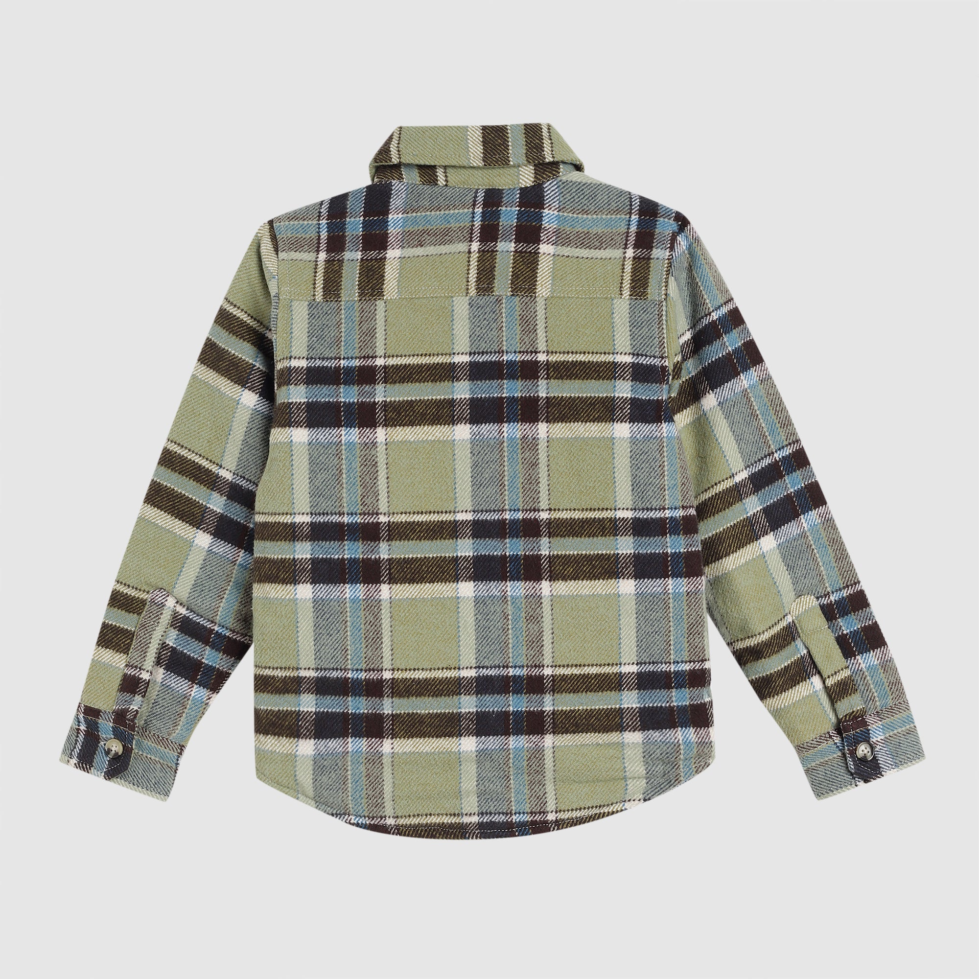 Madison Quilted Shacket soft brushed plaid flannel exterior