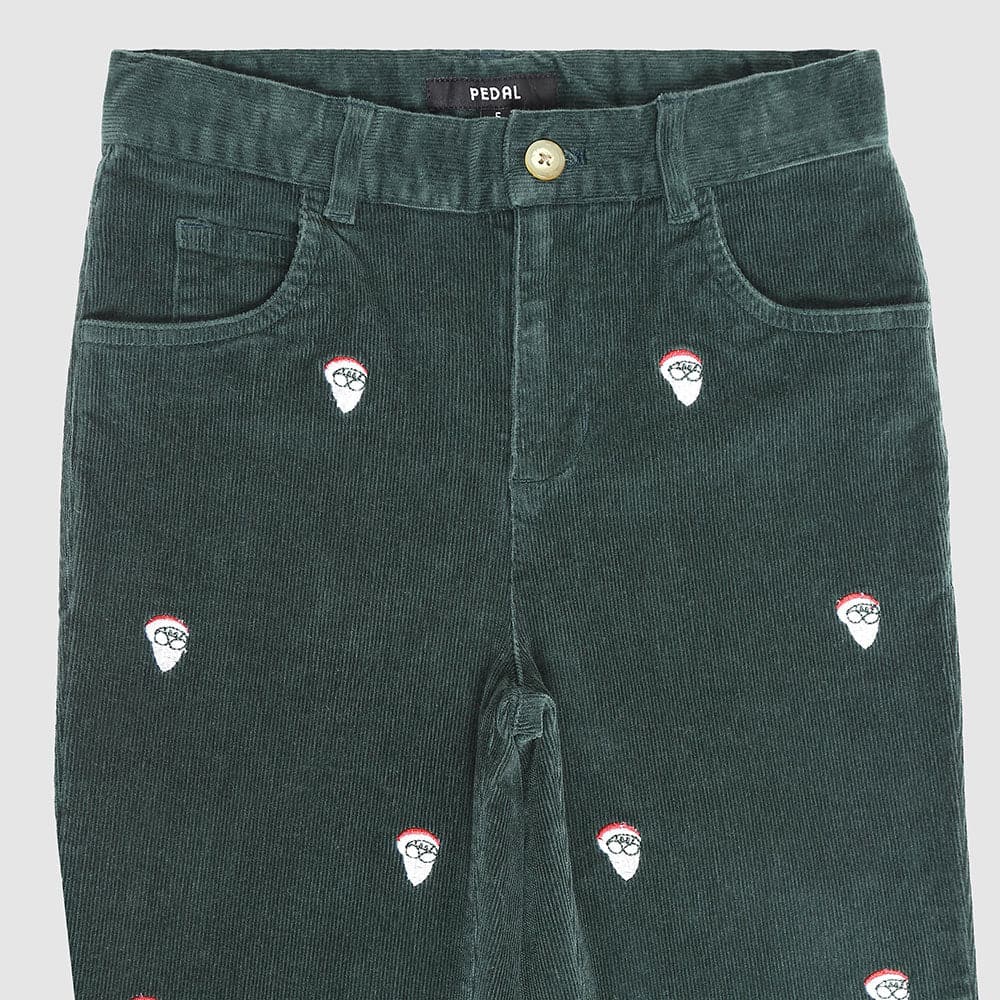 Cape Cod Embroidered Santa Corduroy Trouser