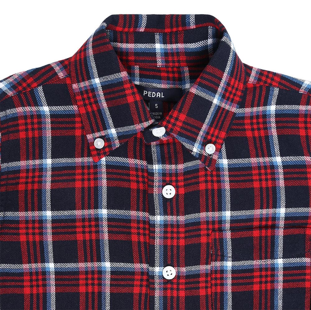 Kensington Red / Navy / White Button Down Shirt