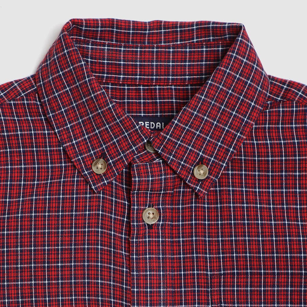 Kensington Dark Red Button Down Shirt