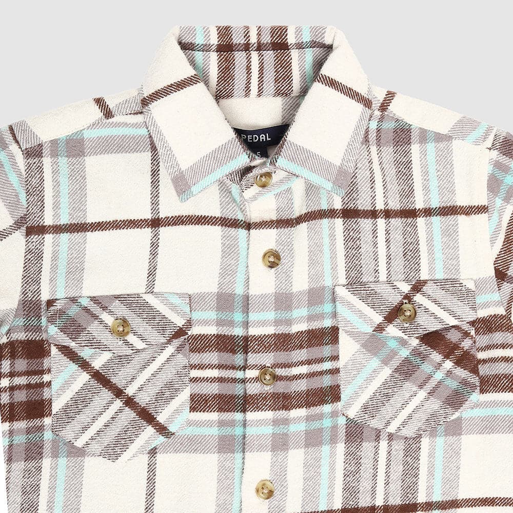 Kensington Brown / White Button Down Shirt